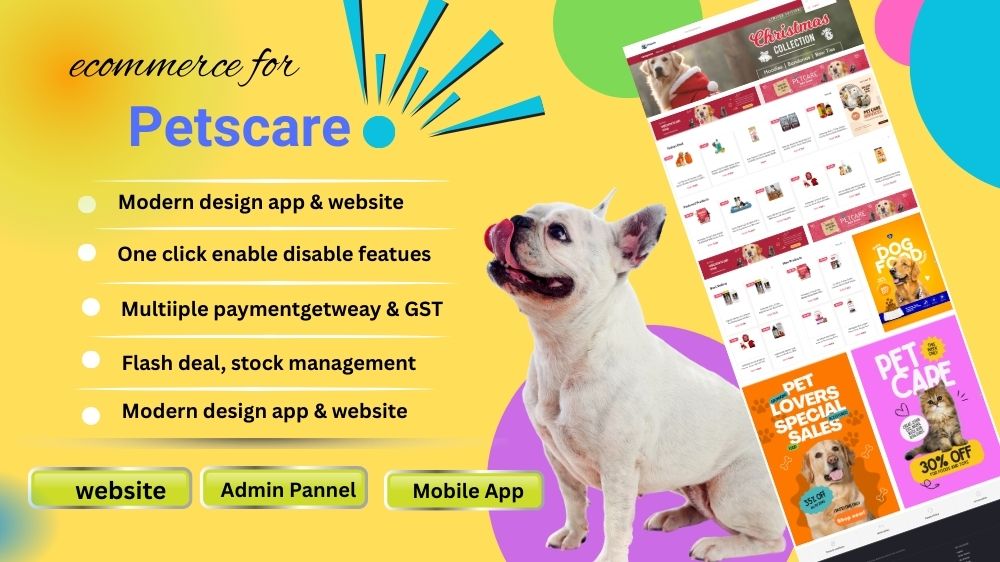 Make Online Pet Shop | Peets Food, Toys and Accessories  | Free Installation | Free Support