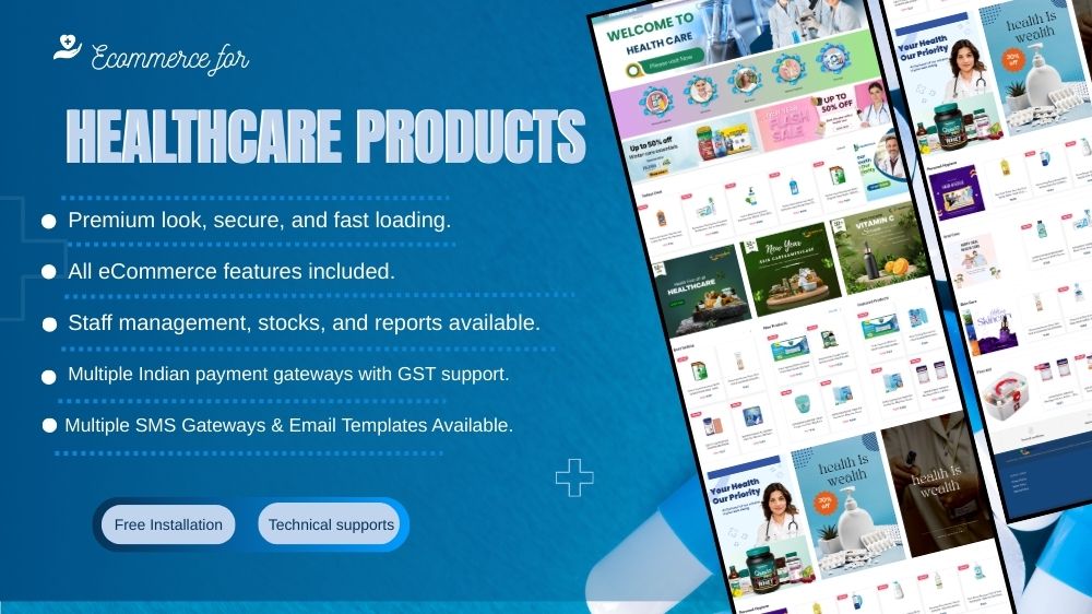 Healthcare eCommerce Platform – Complete Medical Store Solution